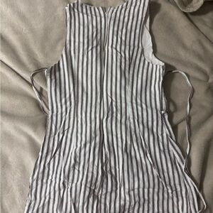 Princess Polly Black and White Striped Tank Top